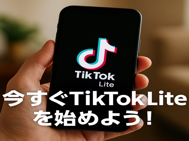 【今だけ】TikTok Liteを見るだけで5000円ゲット！誰でも簡単にできる方法を解説！